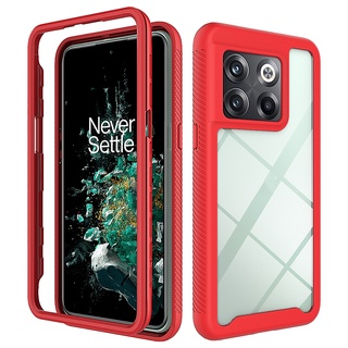 เคสโทรศัพท์มือถือ กันลื่น สีโปร่งใส สําหรับ OnePlus 10T 5G
