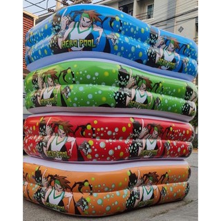 สระ2.62เมตร พื้นกันกระแทก ลายฮีโร่ พร้อมส่ง4สี แดง ฟ้า เขียว ส้ม