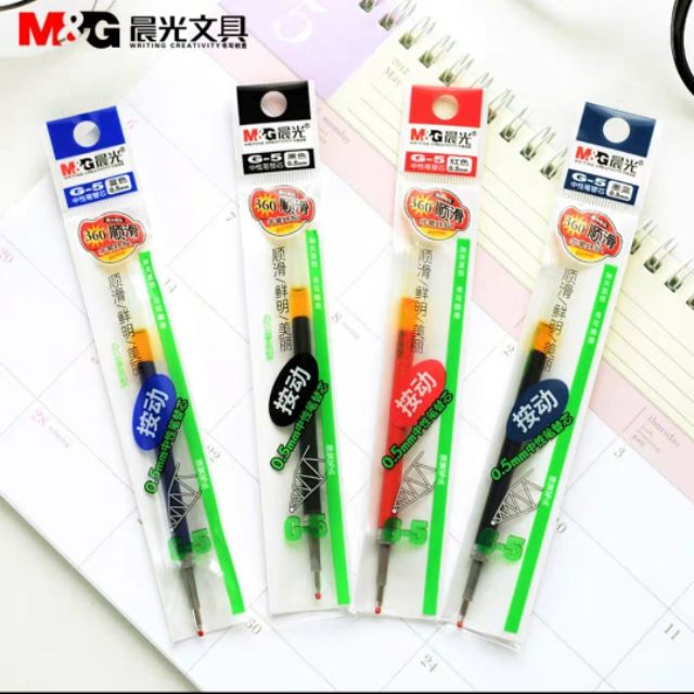 ไส้ปากกาเจล​ และปากกา​M&amp;G​ 0.38และ0.5มิล