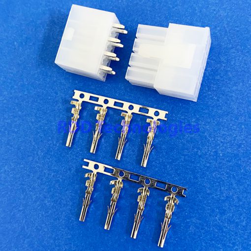 MOLEX 5557 2X4 PIN STRAIGHT CONNECTOR หนึ่งชุด