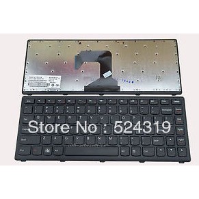 แป้นพิมพ์แล็ปท็อปใหม่สําหรับ Lenovo S400U S400T US Layout สีดํา