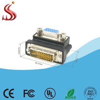 DVI DVI-I Male 24+5 Pin to VGA Female Video Converter Adapter M/F LCD HDTV