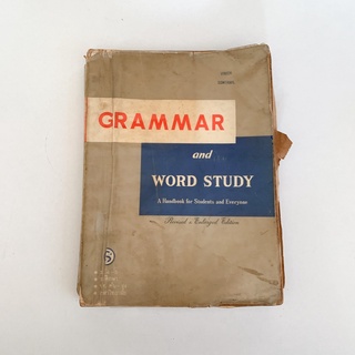 GRAMMAR and WORD STUDY - Vinich Somtawil หนังสือเรียนภาษาอังกฤษ หนังสือเก่าหายาก ปี 2518