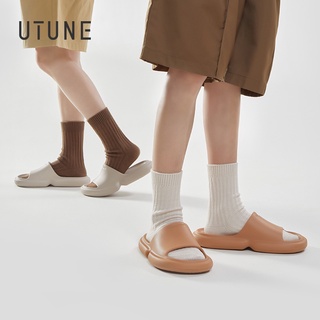 UTUNE รองเท้าแตะแพลตฟอร์ม พื้นนิ่ม กันลื่น เหมาะกับใส่ในร่ม และกลางแจ้ง สําหรับผู้หญิง และผู้ชาย