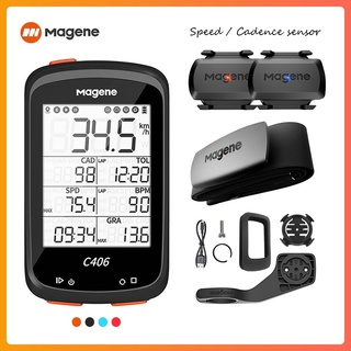 Magene C406 เครื่องวัดอัตราการเต้นของหัวใจ GPS h64 เซนเซอร์ความเร็ว S3 ANT+ บลูทูธ กันน้ํา สําหรับจักรยานเสือภูเขา