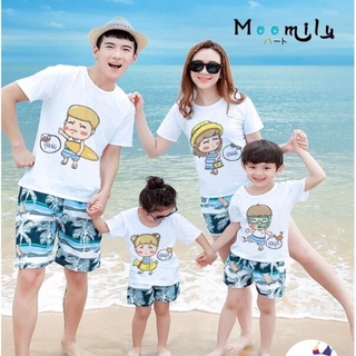 เสื้อครอบครัว เที่ยวทะเล เสื้อทีม พ่อแม่ลูก MMLSEA