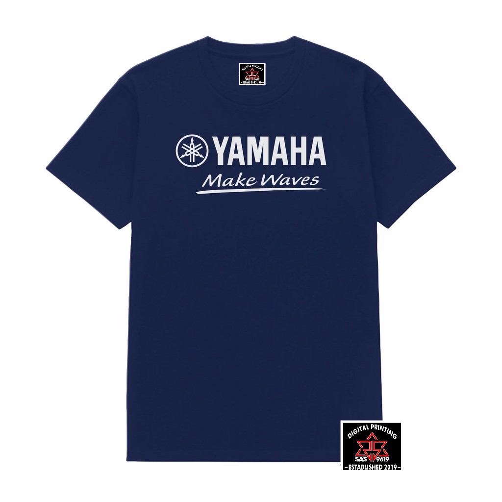 เสื้อยืด เครื่องเสียง เสื้อยืด โลโก้ดนตรี ยามาฮ่า/เสื้อยืดบุรุษ/เครื่องเสียงผู้ประกอบการเสื้อยืด