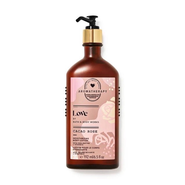 Bath and Body Works Aromatherapy Love Cacao Rose Body Lotion 192ml. ของแท้
