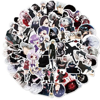 Y&amp;P | Tokyo Ghoul สติกเกอร์กันน้ำรูปแบบที่แตกต่างกัน, 50 ชิ้น