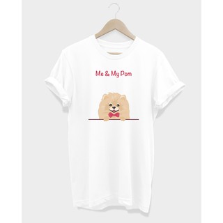 เสื้อยืดลายหมาปอม Me &amp; My Pom