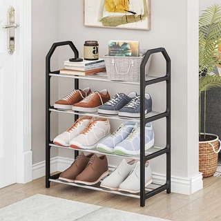 【ส่งด่วน】ชั้นเก็บรองเท้า ชั้นวางรองเท้าสแตนเลส Shoe Rack 3/4/5ชั้น มีให้เลือก 3 แบบ