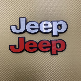 โลโก้* Jeep งานอลูมิเนียม ขนาด* 4.5 x 16 cm ราคาต่อชิ้น