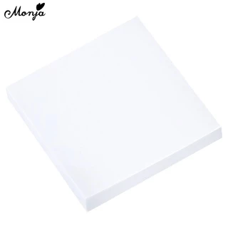 Monja 50ชิ้น เล็บ ศิลปะ จานสี สีขาวกระดาษผู้ถือผสมแผ่นทิ้งสติกเกอร์กันน้ํายูวีเจลโปแลนด์โทนสี DIY