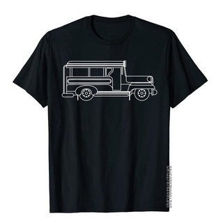 เสื้อยืดผ้าฝ้าย เสื้อยืด ผ้าฝ้าย พิมพ์ลาย Jeepney Philippines Jeepney ราคาถูก สําหรับผู้ชาย