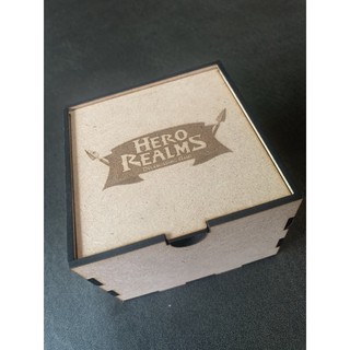 [Laser Cut] Hero Realms Boardgame: Wooden Box (Sleeved Cards)