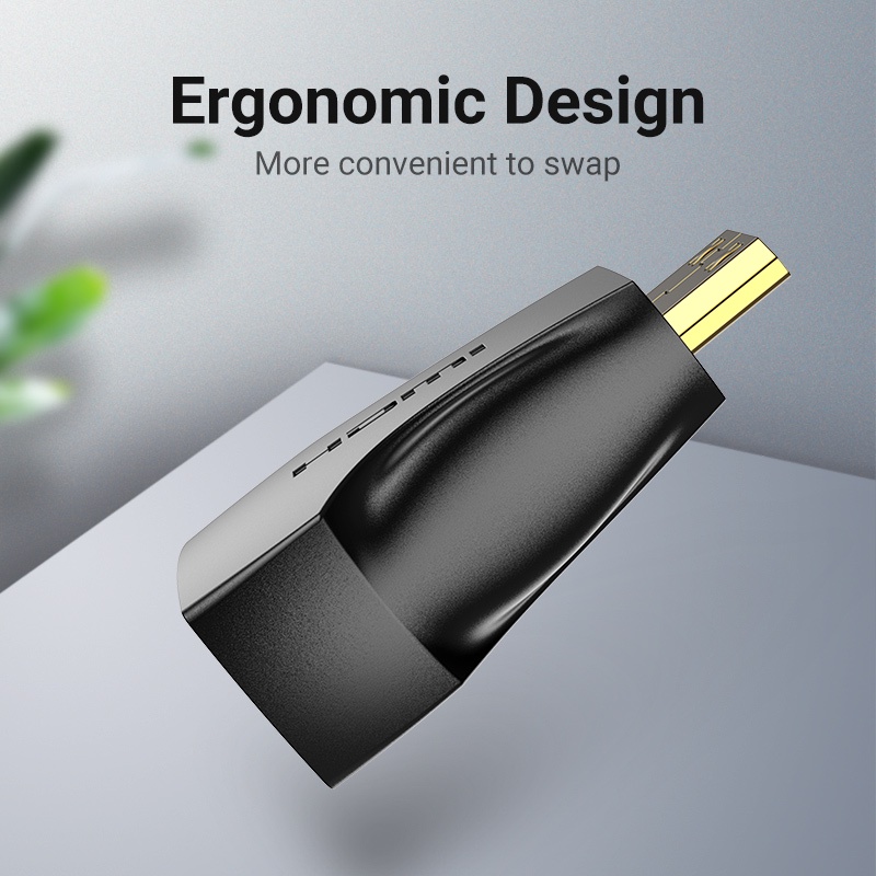 Vention Mini Hdmi Male To Hdmi Female อะแดปเตอร์ 3D 4K 30HZ Gold Plated Hdmi เชื่อมต่อสําหรับ Hdtv แล็ปท็อป AISB0