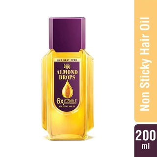 Bajaj Almond Drops Hair Oil 190 ml.น้ำมันอัลมอนด์ 190 มล.