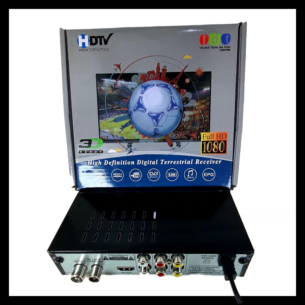 กล่องดิจิตอลทีวี HD120 TV BOX DigitalTV HDTV HD BOX ใช้ร่วมกับเสาอากาศทีวี คมชัดด้วยระบบดิจิตอล