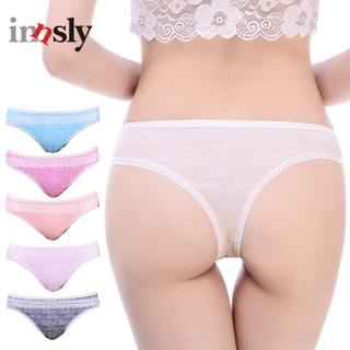 Innsly G-String Women Cotton Thongs Big Size Women Sexy Panties  Female T-back Briefs