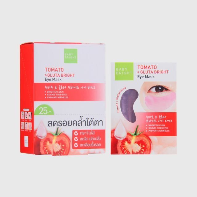 Baby Bright Tomato & gluta Eye mask มาร์คใต้ตา
