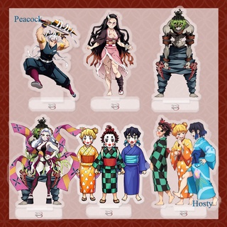 Peacock ใหม่ โมเดลฟิกเกอร์อะคริลิค Demon Slayer Kimetsu No Yaiba Kochou Shinobu Rengoku Kyoujurou 1 ชิ้น