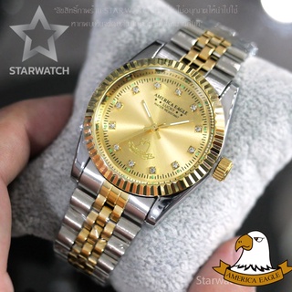 AMERICA EAGLE นาฬิกาข้อมือสุภาพบุรุษ สายสแตนเลส รุ่น AE001G - Silvergold/Gold #3