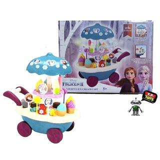 T.P. TOYS GIRL FROZEN รถเข็นไอติมโฟเซ่น พร้อมอุปกรณ์ 26 ชิ้น มีไฟมีเสียง