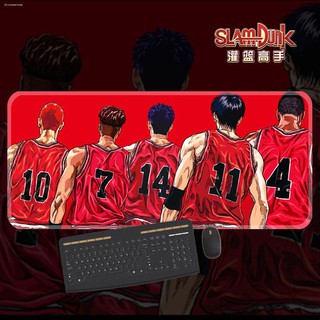 🌌🎉 แผ่นรองเมาส์ แผ่นรองเมาส์เกมขนาดใหญ่ เกมแอนิเมชั่นสบาย ๆ casual Slam Dunk อะนิเมะการ์ตูนแผ่นรองเมาส์ขนาดใหญ่เพื่อแม