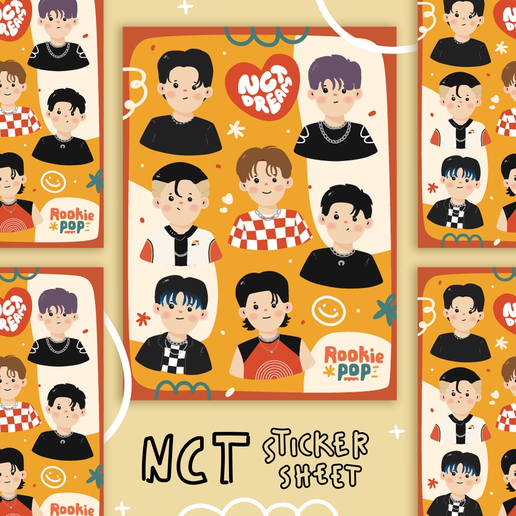 แผ่นสติ๊กเกอร์ NCT**
