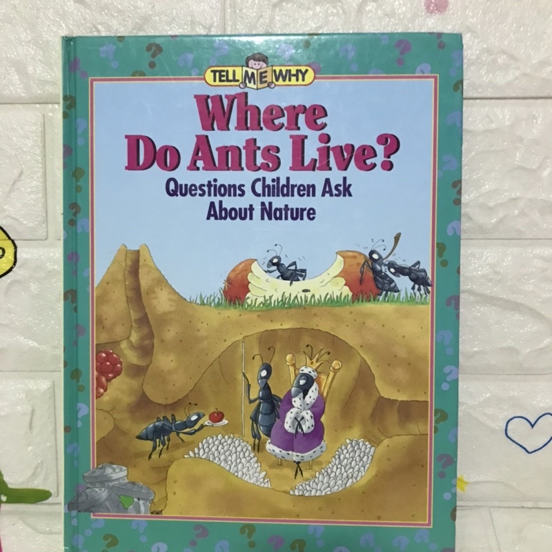 Where Do Ants Live ?หนังสือความรู้ปกแข็ง-af2
