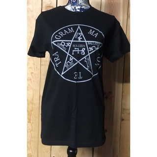 พร้อมส่ง เสื้อยืดแขนสั้น คอกลม ผ้าฝ้าย 100% พิมพ์ลาย King Solomon Pentagram King Solomon หลากสี แฟชั่นฤดูร้อน สําหรับผู้