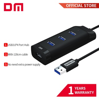 อะแดปเตอร์ฮับ USB 3.0 4 พอร์ต ความเร็วสูง แบบพกพา พร้อมสายเคเบิล 120 ซม. สําหรับคอมพิวเตอร์ แล็ปท็อป PC CHB007 Hgih Quanlity