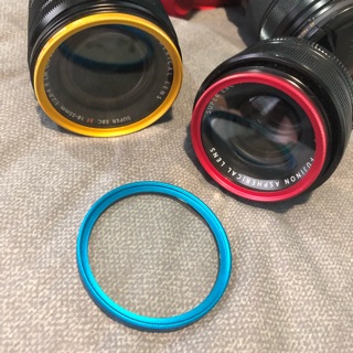 ฟิลเตอร์  ขอบสีแดง ทอง ฟ้า UV Filter