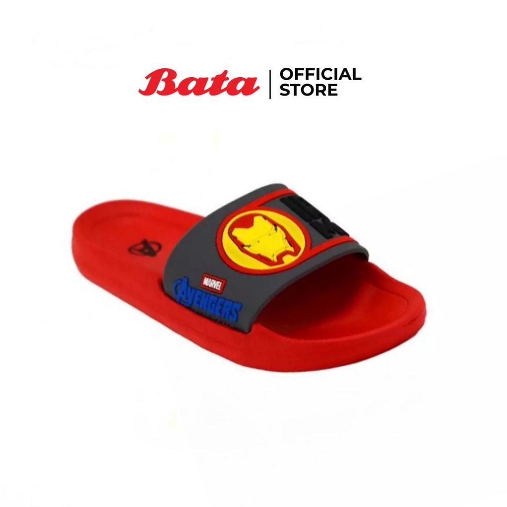 Bata BBG Sandal MARVEL รองเท้าแตะแฟชั่นเด็ก แบบสวม สีแดง รหัส 3612597