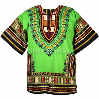 Dashiki African Shirt Cotton Hiphop เสื้อจังโก้ เสื้ออินเดีย เสื้อแอฟริกา เสื้อฮิปฮอป เสื้อโบฮีเมียน ad073t