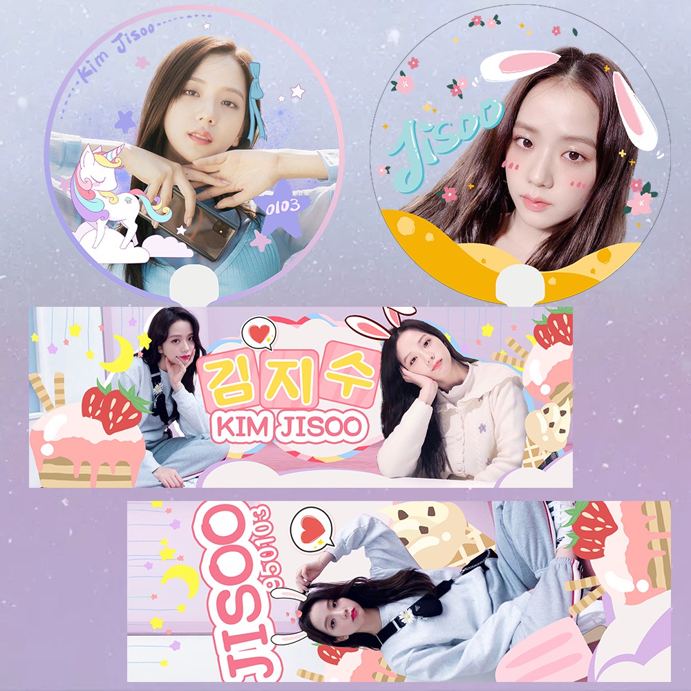 ชุดพัดลม INSIDE + JISOO BLACKPINK BANNER