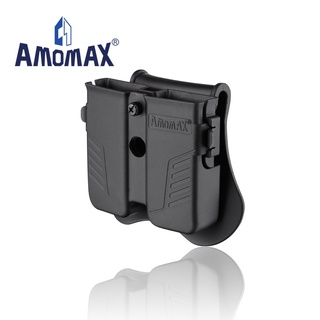 AMOMAX Universal Double Magazine Pouch (Black) / ซองสำหรับใส่ แม็กกาซีน ซองปืน ซองใส่ปืน อุปกรณ์ บีบีกัน