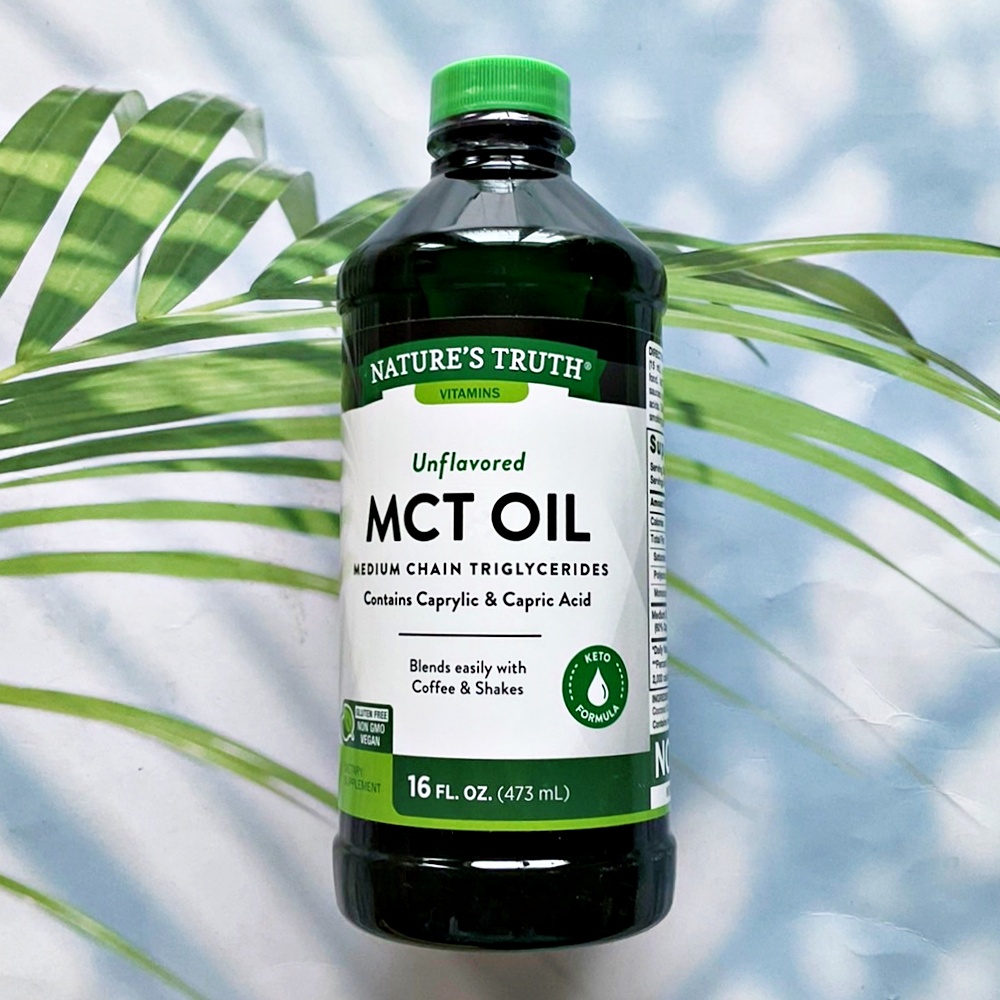 น้ำมัน MCT บริสุทธิ์ 100% Pure MCT Oil Medium Chain Triglycerides Unflavored 473 mL (Nature's Truth®)