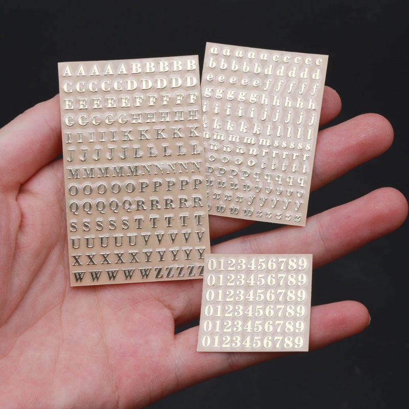 Aod สติกเกอร์เรซิ่น อีพ็อกซี่ รูปตัวอักษร ตัวเลข 3 มม. 5 ชิ้น - รูปที่ 3