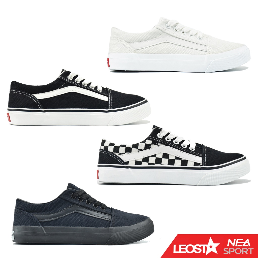 LEO Panbo Old Skool E8+ รองเท้าผ้าใบ ทรงฮิต ลีโอ ราคาถูก ผู้ชาย ผู้หญิง