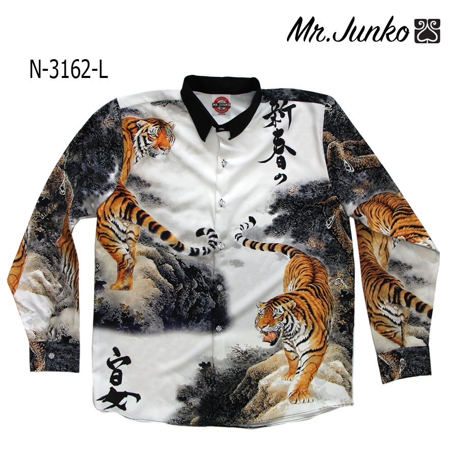 ส่งฟรี เชิ้ตแขนยาว Mr-Junko งานต่อลาย ราคาคุ้มค่าที่สุด N-3162-L