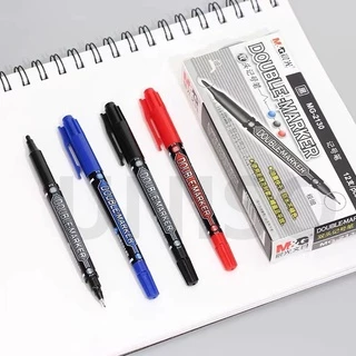 M&G ปากกาเมจิก เขียนแผ่นซีดี 2 หัว รุ่นMG-2130 ขนาด 1.5/0.5 มม. มี3สีให้เลือก(ราคาต่อด้าม)#ปากกา #maekerpen#เอ็มแอนด์จี