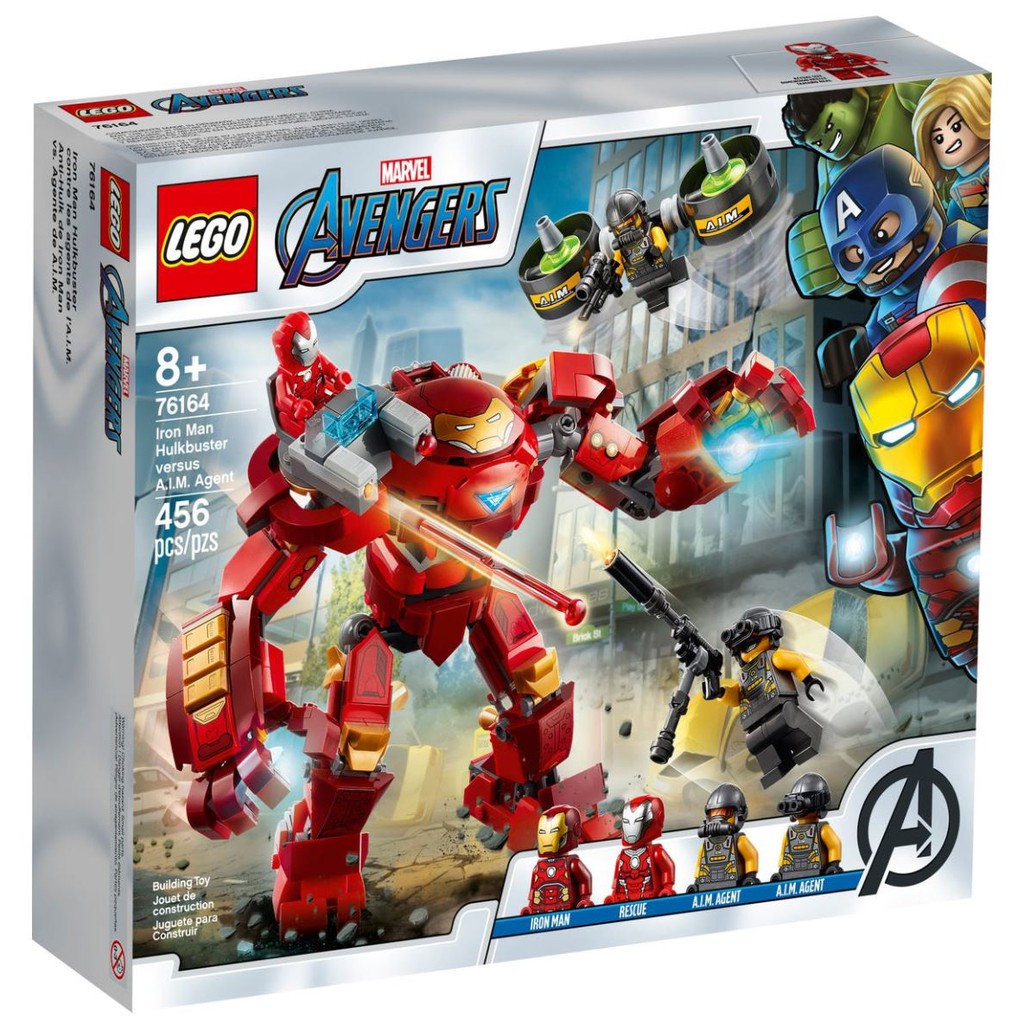 LEGO Marvel Iron Man Hulkbuster versus A.I.M. Agent 76164