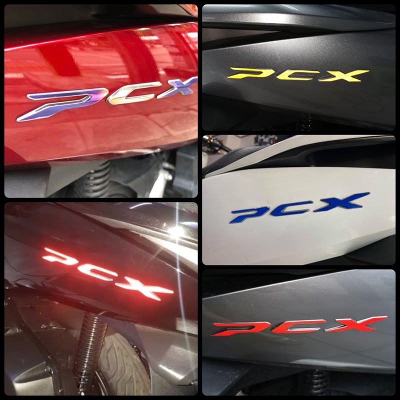 สติ๊กเกอร์โลโก้ Pcx2014-2025 สติ๊กเกอร์ติดโลโก้Pcx (ติดทับโลโก้เดิม) 1จำนวน=1คู่