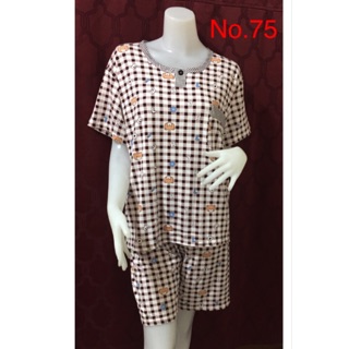 ชุดนอนไซส์ใหญ่ รุ่นคอกลม ผ้านิ่มใส่สบายๆ มีsizeXL,XXL,XXXL Large pajamas