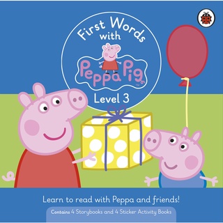 (พร้อมส่ง NEW BOOK) FIRST WORDS WITH PEPPA SET: LEVEL 3