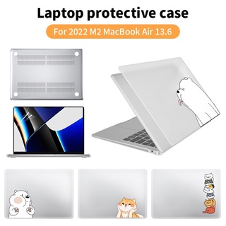 Laptop Case For MacBook Air pro13 16 Pro 13.3 Air 13.6 2022 M2 A2681 A2338 Cover Cartoon Transparent Protective Shell M1 Chip Pro 14 16 15 Inch  Notebook Cover 2021 Case and Screen Soft Film A2485 A2442 A2289 A2337