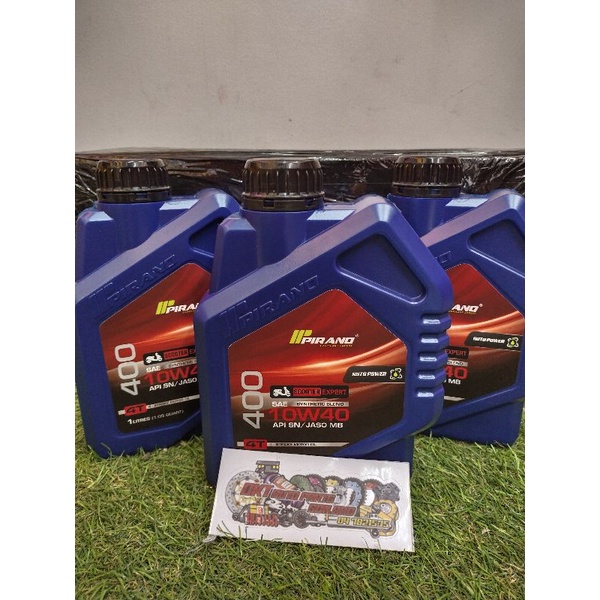 P400 PIRANO 4T 10W-40 SCOOTER ENGINE OIL SYNTHETIC 1L SN/JASO MB การรับประกัน 100%