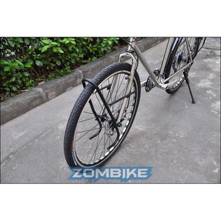 Front Rack ตะแกรงหน้าจักรยานทัวร์ริ่ง WS สำหรับล้อ 26" สำหรับแขวนกระเป๋าคู่หน้า วัสดุอลูมิเนียม รับน้ำหนักได้ถึง 15 กก