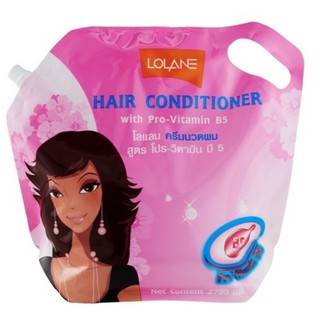 Lolane Conditioner แบบถุงรีฟิว สีชมพู 2700 ml ครีมนวด โลแลน